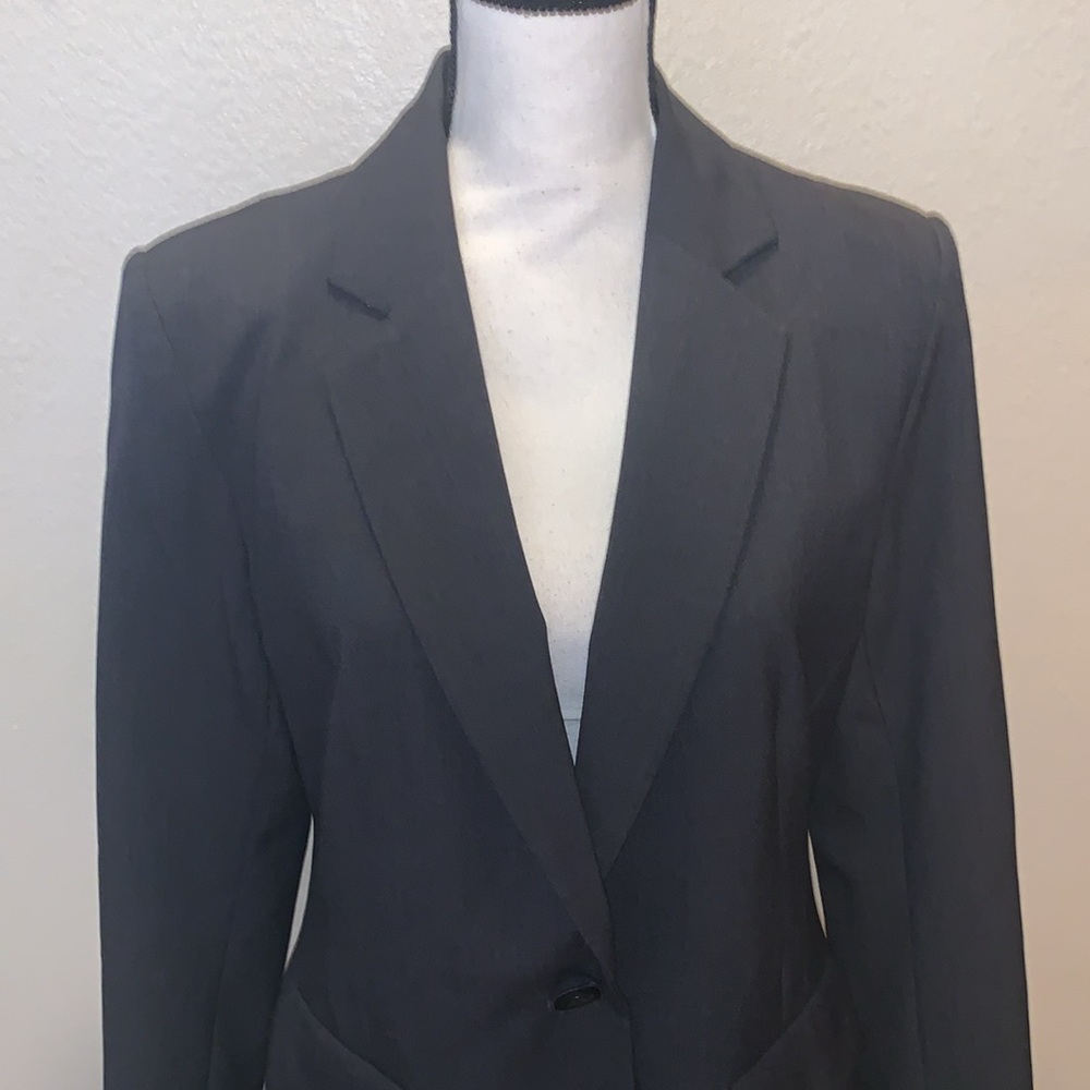 Ellen Tracy Gray Single Button Formal Office Blaz… - image 2